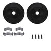 Dynamic Friction Co 8512-56035, Rotors-Drilled and Slotted-Black w/ 5000 Advanced Brake Pads incl. Hardware, Zinc Coated 8512-56035